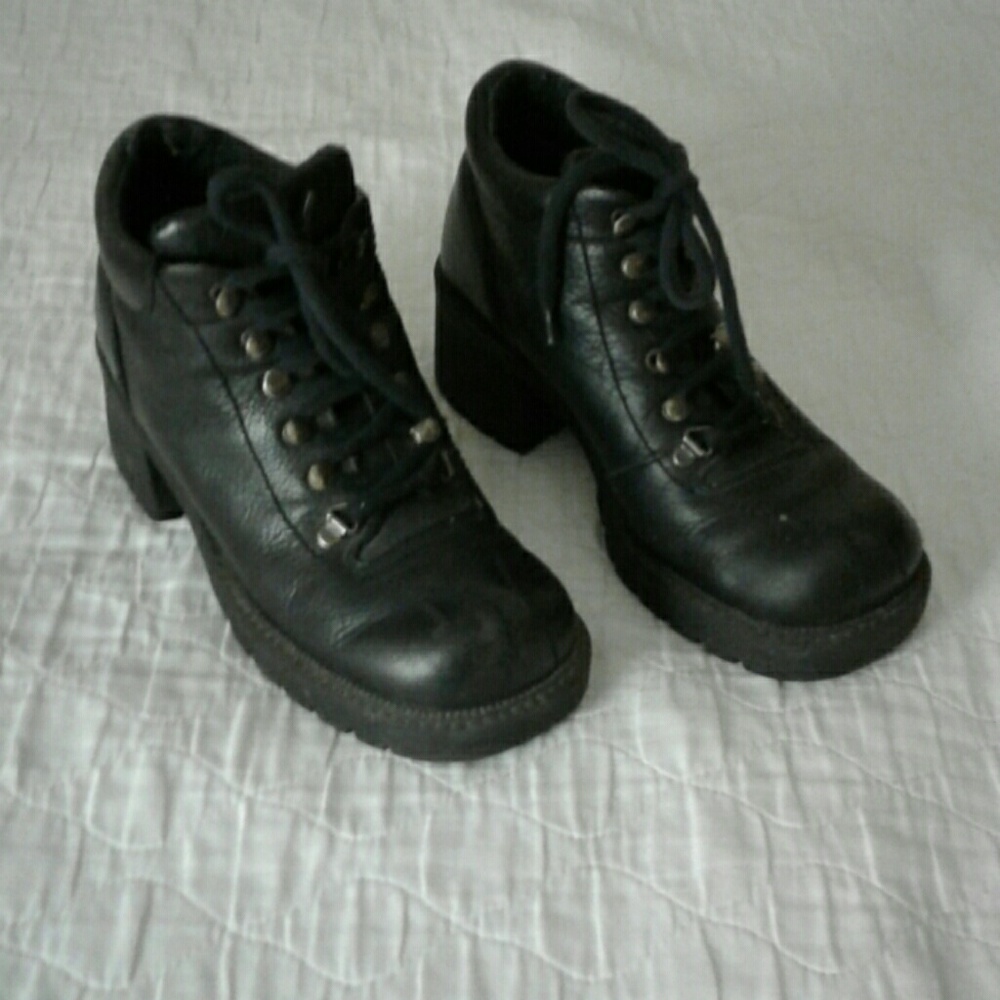 Combat Heeled Boots